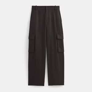 NWT EVERLANE BLACK WIDE-LEG CARGO TROUSER Size Women’s 16